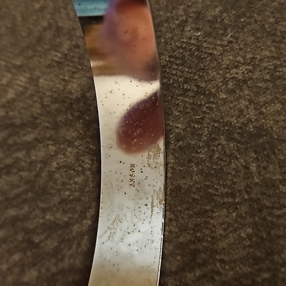 VTG ANSON Silvertone Stardust Bangle Bracelet - Picture 5 of 6
